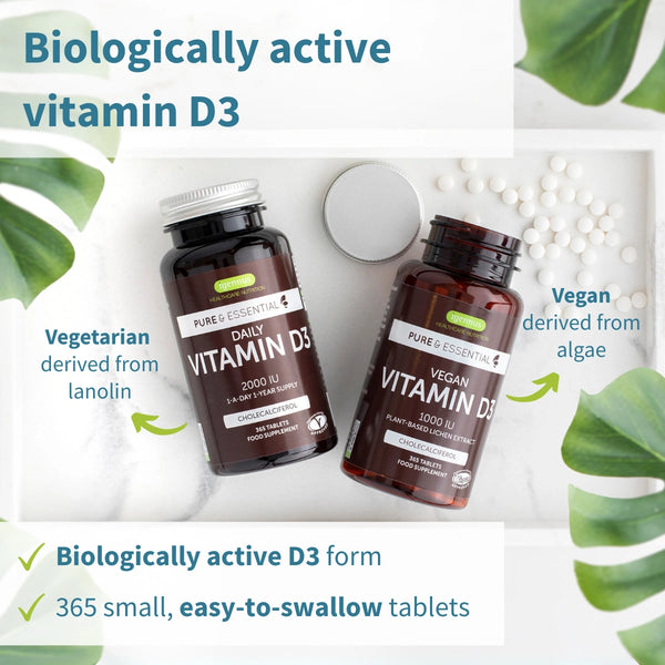 Immune Boosting Trio Bundle - with a choice of vegetarian or vegan vitamin D3