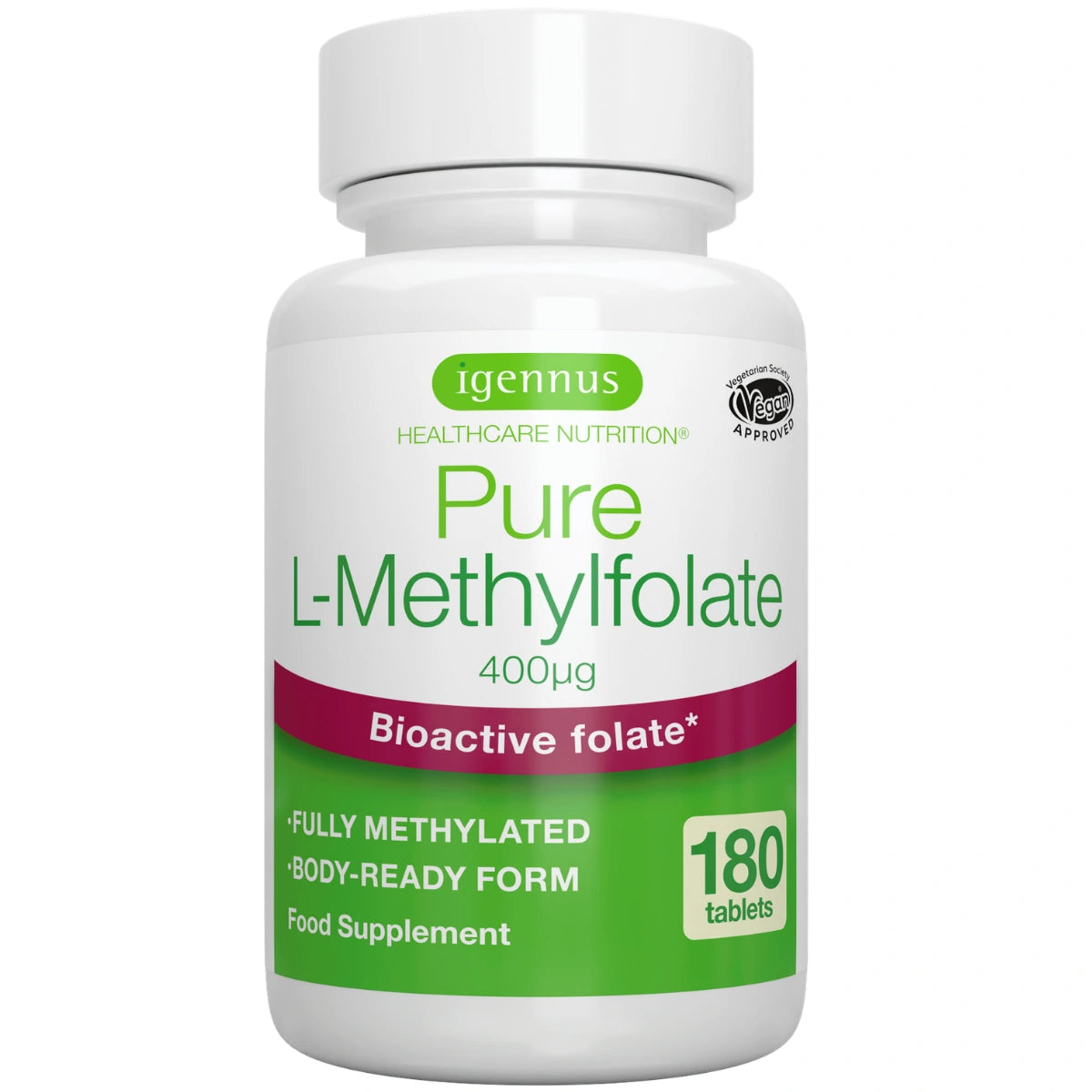 L-Methylfolate 400mcg, Folic Acid 5-MTHF B9