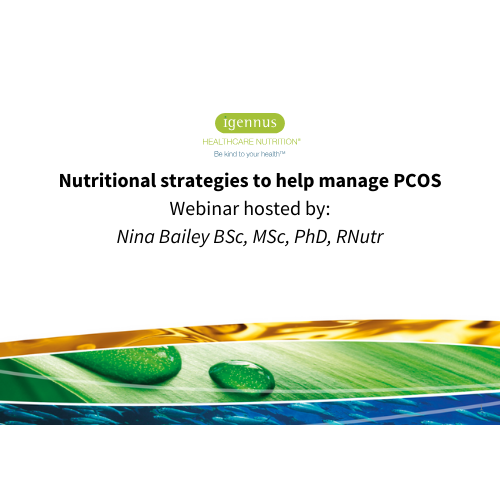 Nutritional strategies to help manage PCOS webinar