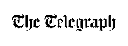 The Telegraph logo in black text on a white background