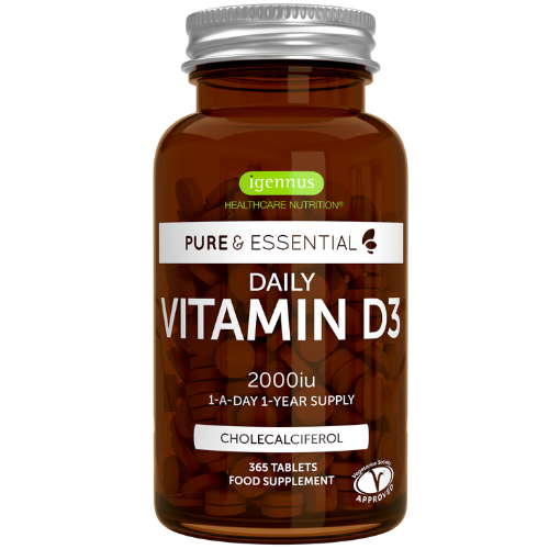 Daily Vitamin D3 2000iu Cholecalciferol, 1-a-day, 365 Tablets