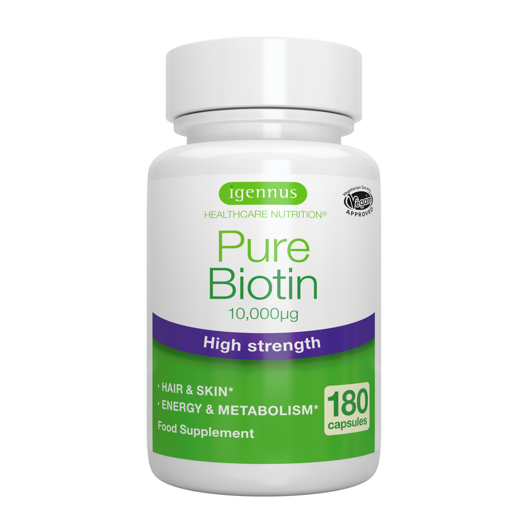 Pure Biotin 10,000mcg, 180 Capsules