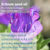 Echiomega Echium Seed Oil 500mg, Vegan Omega-3-6-9, 60 Softgels