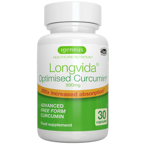 Longvida® Optimised Curcumin 500mg, 30 Capsules