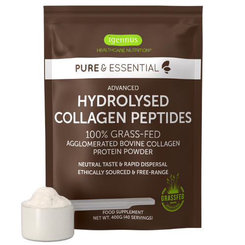 Advanced Hydrolysed Collagen Peptides – 100% Grass-fed Bovine Collagen Protein Powder, 40 Servings