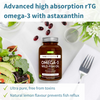 High Absorption Omega-3 Wild Fish Oil, 1000mg EPA & DHA rTG Triglyceride and Astaxanthin, Lemon Flavour, 180 Softgels