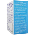 Nutritional supplement package with detailed text on a white background