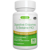 Igennus Digestive Enzymes & Betaine HCl supplement bottle on a white background