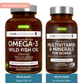 Two bottles of igennus health supplements on a white background