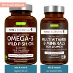 Two bottles of igennus health supplements on a white background