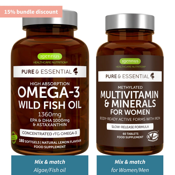 Everyday Wellbeing Bundle - Omega-3 & Methylated Multivitamin & Minerals