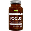Supplement bottle labeled 'Focus' by igemius on a white background