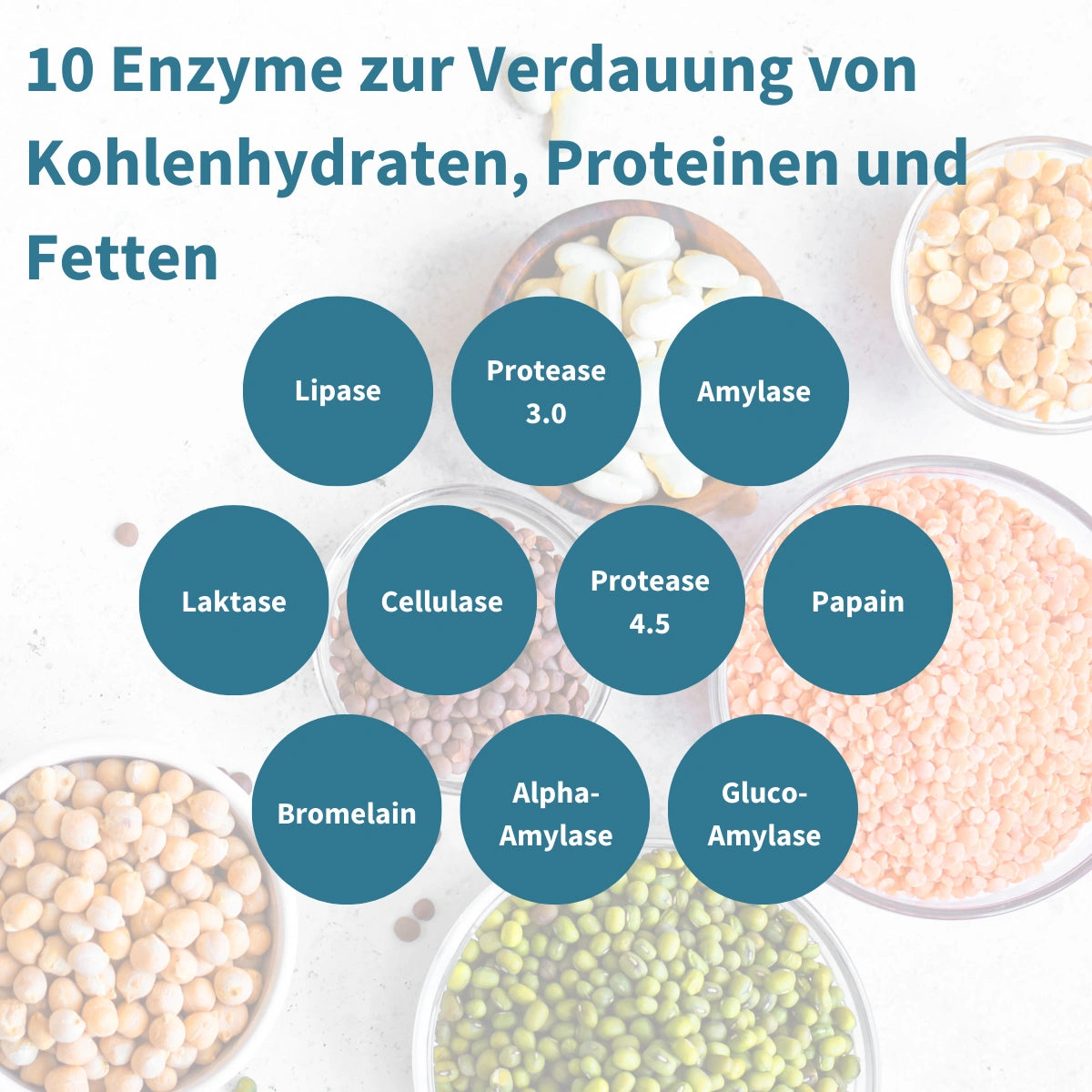 Schnell wirkender Verdauungsenzyme Komplex mit Betain HCl & Bromelain, 10 vegane Enzyme mit Papain & Lipase, umfassende Verdauungshilfe, hypoallergen, 90 Kapseln, von Igennus