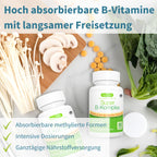 Igennus Super B Komplex Hochdosierter Methylierter B-Vitamin Komplex, 60 Tabletten, mit vollständigem Spektrum an B-Vitaminen, Methylcobalamin, Methylfolat & Vitamin C, Clean Label, Vegan