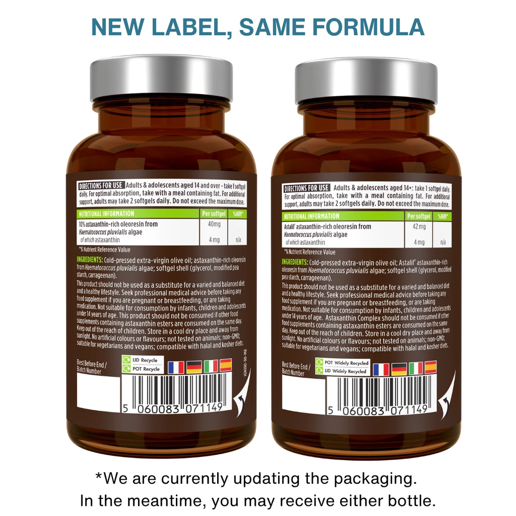 Astaxanthin Complex, 4mg Astaxanthin from 42mg Microalgae Complex Oil, Ultra-Pure & Vegan, 90 Softgels