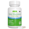 Triple Magnesium Complex: Fully Reacted and Chelated Magnesium Citrate, Bisglycinate & Taurate, 60-180 Tablets