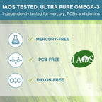 Vegan Omega-3 Algae Oil, 400mg DHA & 200mg EPA & Astaxanthin, 60-180 Softgels