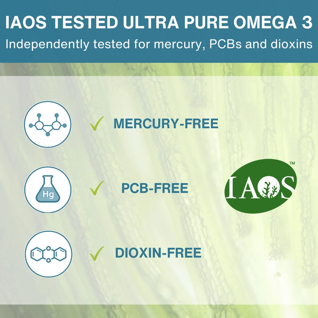 Vegan Omega-3 Algae Oil, 400mg DHA & 200mg EPA & Astaxanthin, 60-180 Softgels