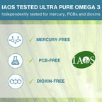 Vegan Omega-3 Algae Oil, 400mg DHA & 200mg EPA & Astaxanthin, 60-180 Softgels