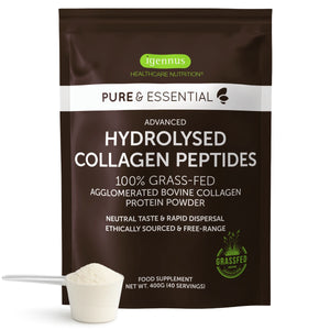 Advanced Hydrolysed Collagen Peptides – 100% Grass-fed Bovine Collagen Protein Powder, 40 Servings