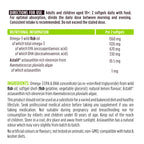 High absorption Omega-3 Wild Fish Oil, 1000mg EPA & DHA rTG Triglyceride and Astaxanthin, 180 Softgels
