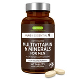 Methylated Multivitamin & Minerals for Men Enhanced with Lycopene, Vitamin D, B6 & B12, Slow Release, 60-180 Tablets