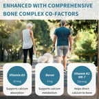 Calcium & Magnesium, High Absorption Algae Mineral Complex, Vitamin D3, K2 & Boron, Vegan, 60 Tablets