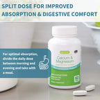 Calcium & Magnesium, High Absorption Algae Mineral Complex, Vitamin D3, K2 & Boron, Vegan, 60 Tablets