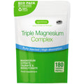 Triple Magnesium Complex, Fully Reacted and Chelated Magnesium Citrate, Bisglycinate & Taurate, 60-180 Tablets