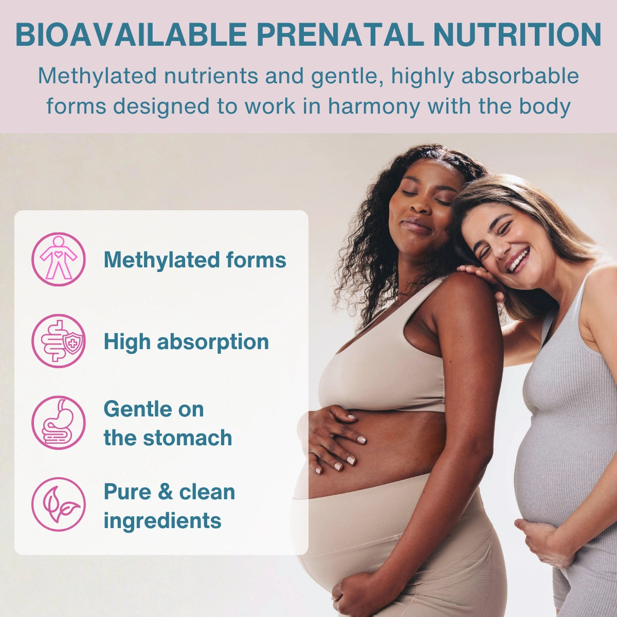 Methylated Pregnancy Multivitamin, with Folic Acid as Methyl-Folate, Choline, Calcium, Gentle Iron, 60 Tablets