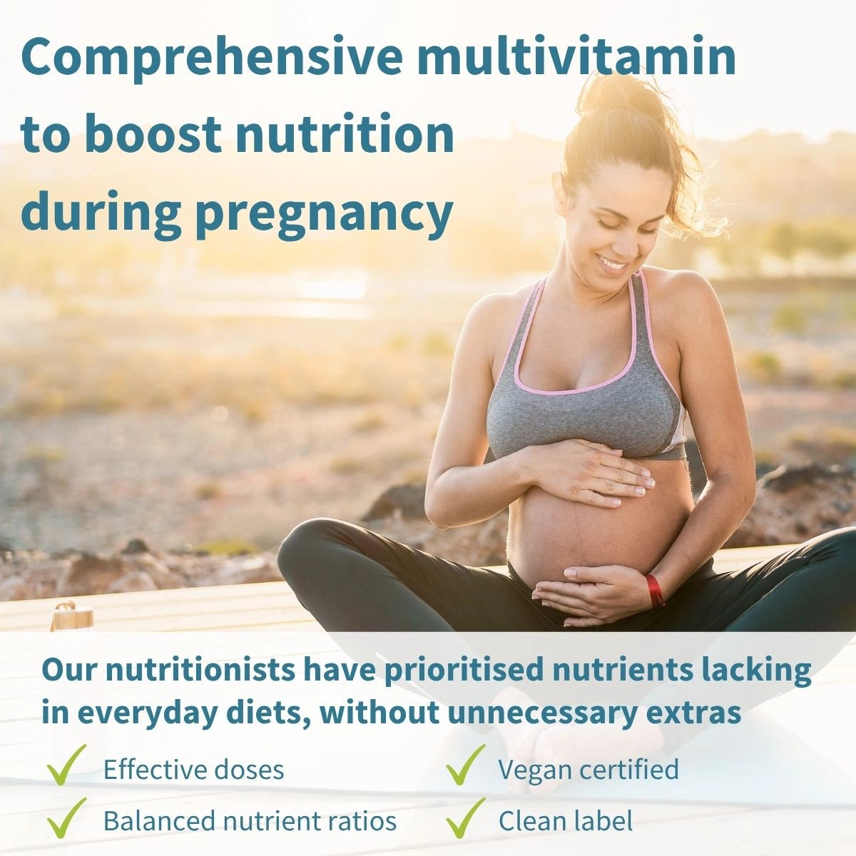 Methylated Pregnancy Multivitamin, with Folic Acid as Methyl-Folate, Choline, Calcium, Gentle Iron, 60 Tablets