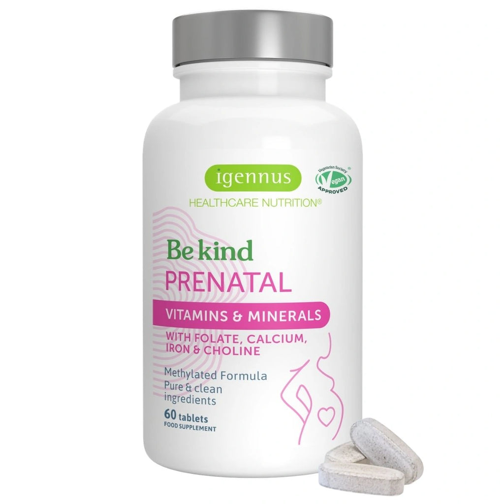 Methylated Pregnancy Multivitamin, with Folic Acid as Methyl-Folate, Choline, Calcium, Gentle Iron, 60 Tablets