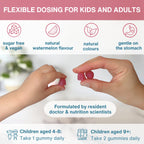 Calm Magnesium Gummies, with L-Theanine & Vitamin B6, for Kids & Adults, 90 Gummies
