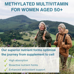 Methylated Multivitamin & Minerals for Women 50+, with Folate, Calcium, Magnesium & Antioxidants, 60 Tablets
