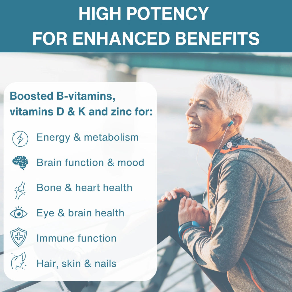 Methylated Multivitamin & Minerals for Women 50+, with Folate, Calcium, Magnesium & Antioxidants, 60 Tablets