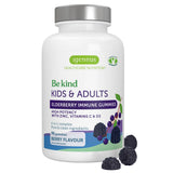 Elderberry Immune Gummies, 4-in-1 Complex with Vitamins C, D3 & Zinc, for Children Aged 4+, 90 Gummies