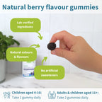 Elderberry Immune Gummies, 4-in-1 Complex with Vitamins C, D3 & Zinc, for Children Aged 4+, 90 Gummies