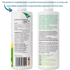 Two supplement bottles with nutritional information and ingredients listed on a white background.