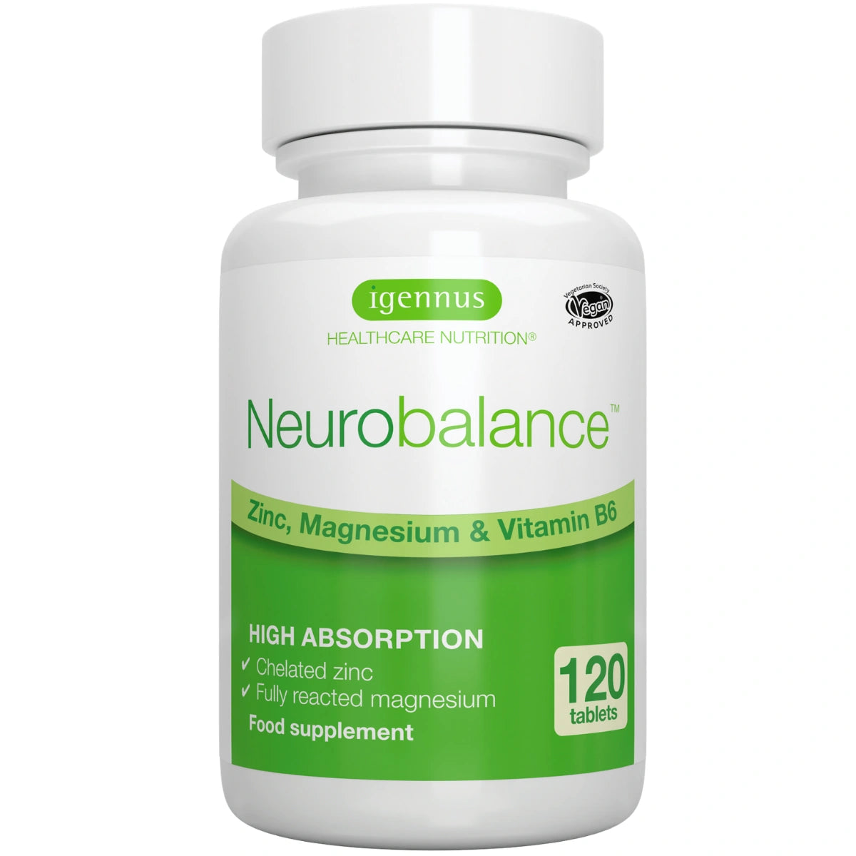 Neurobalance - Zinc, Magnesium & Vitamin B6 for Adults & Children