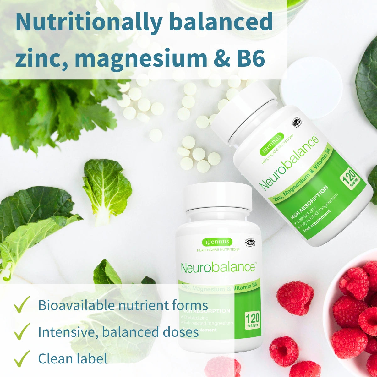 Neurobalance - Zinc, Magnesium & Vitamin B6 for Adults & Children