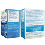 Two boxes of Omegflex with directions for use on a white background