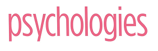 Logo with the word 'psychologies' in pink text on a white background