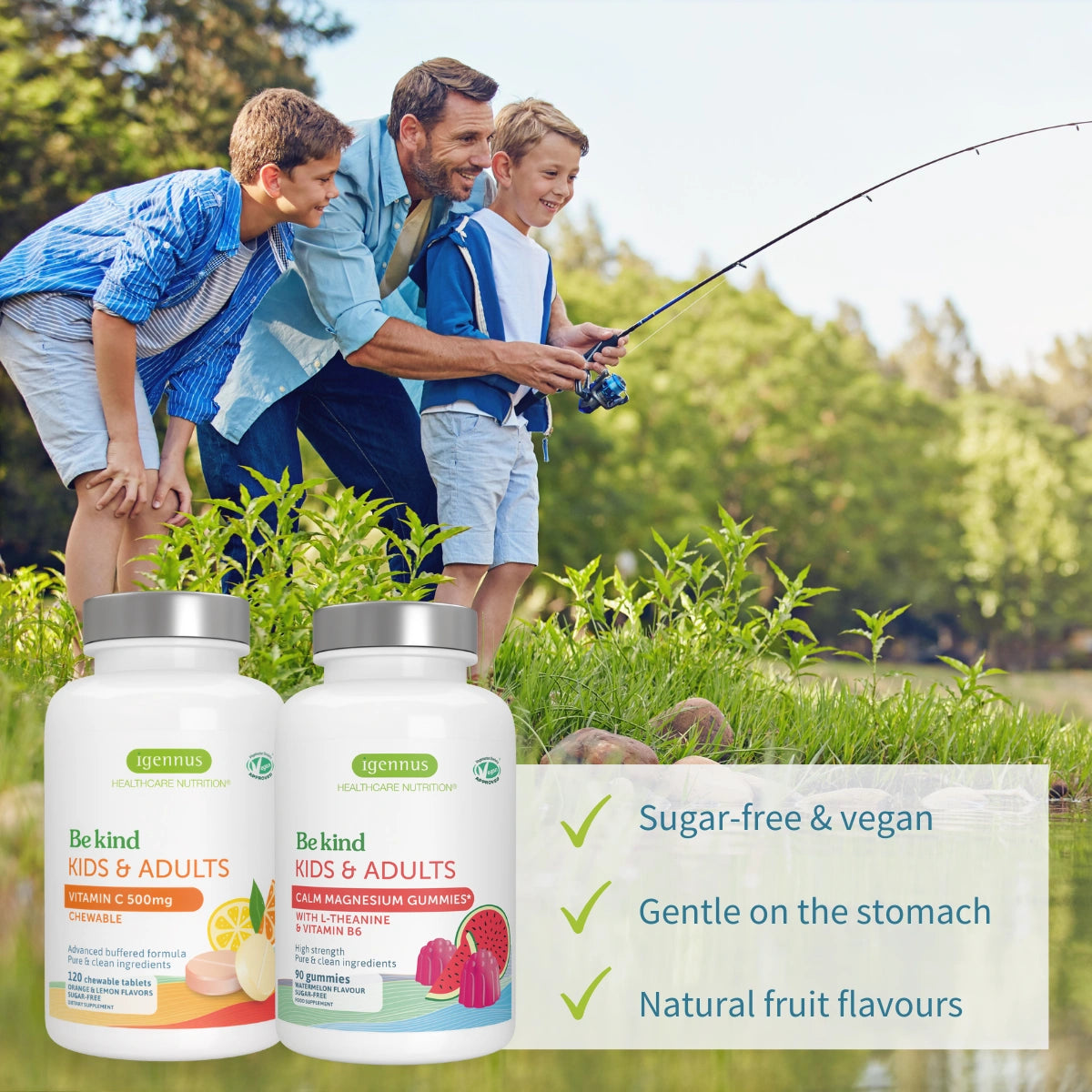 sugar free gente and natural flavours