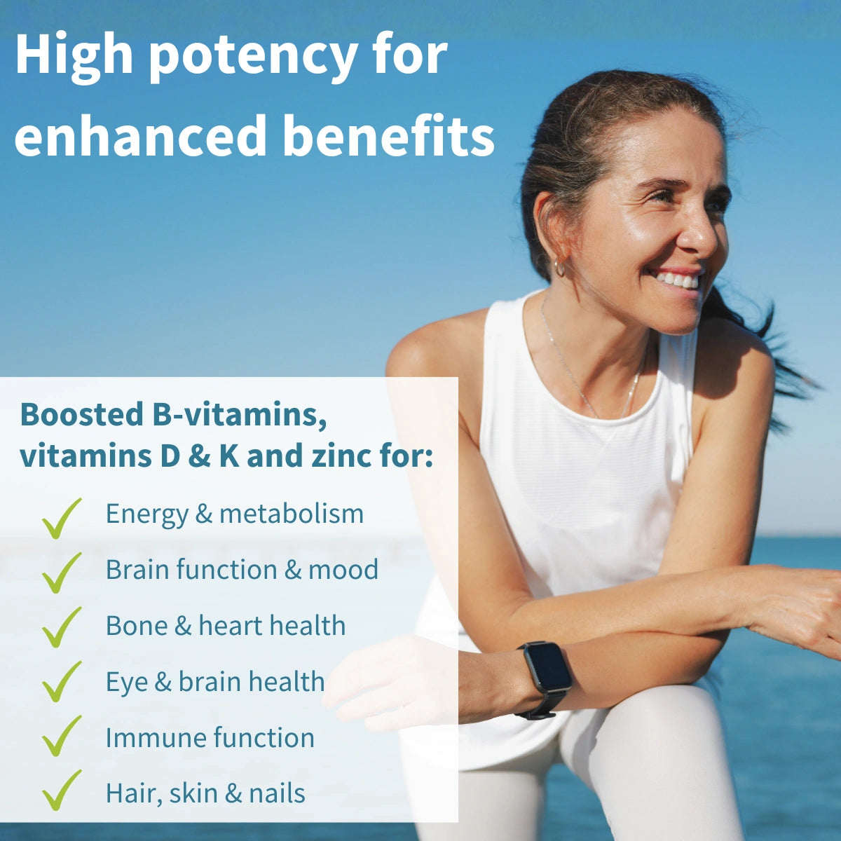 Methylated Multivitamin & Minerals for Women 50+, with Folate, Calcium, Magnesium & Antioxidants, 60 Tablets