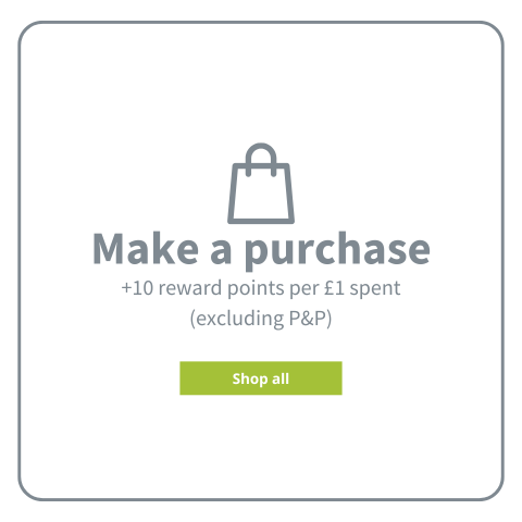 Make a purchase and earn 10 reward points for every £1 spent