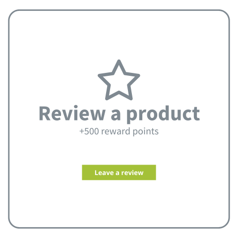 Earn 500 reward points for every product review you write