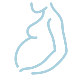 Outline of a person on a white background