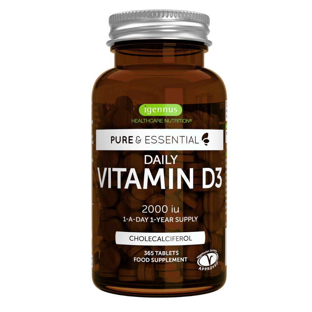 Pure & Essential Daily Vitamin D3 2000iu Cholecalciferol, 1-a-day, 365 tablets