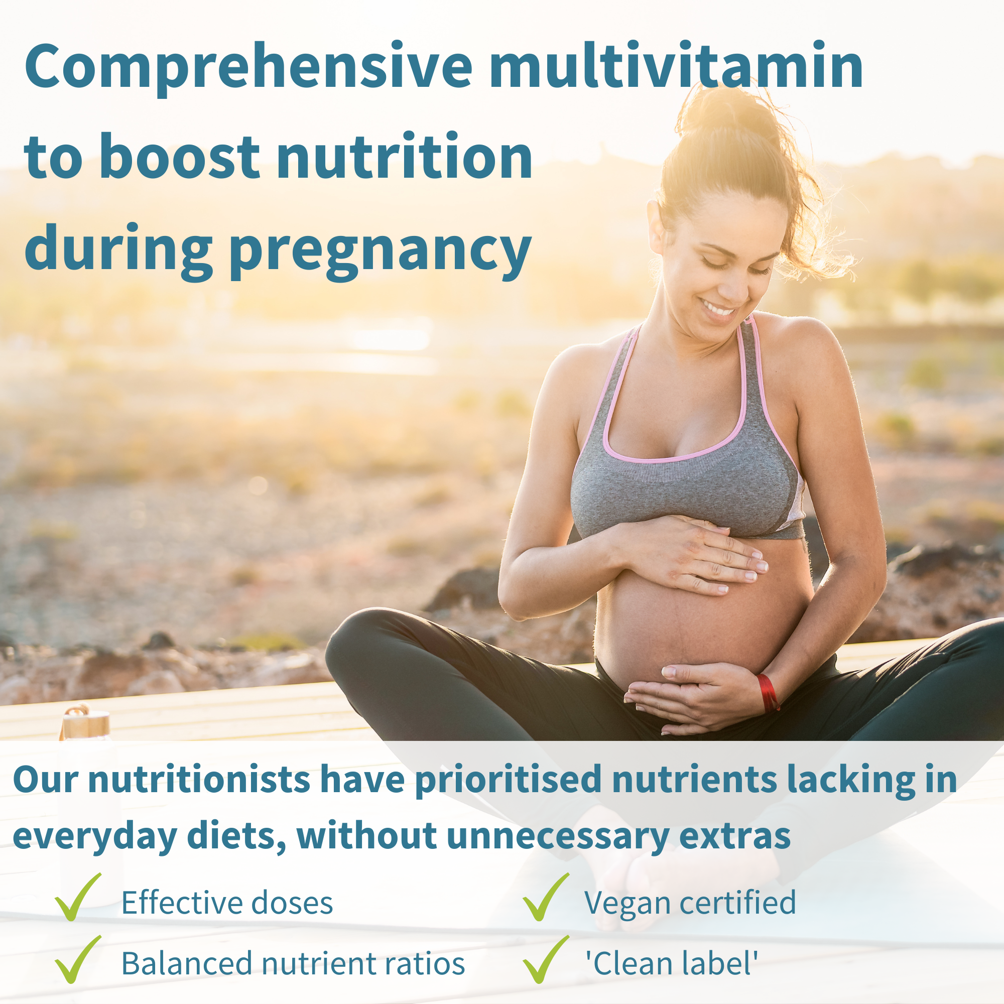 Methylated Pregnancy Multivitamin, with Folic Acid as Methyl-Folate, Choline, Calcium, Gentle Iron, 60 Tablets