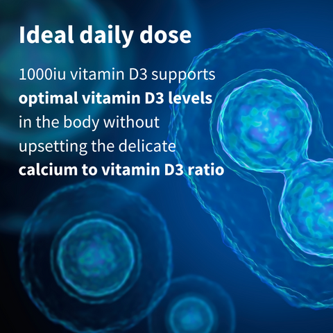 Pure & Essential Vegan Vitamin D3 1000iu Cholecalciferol, Algae Extract, 365 tablets